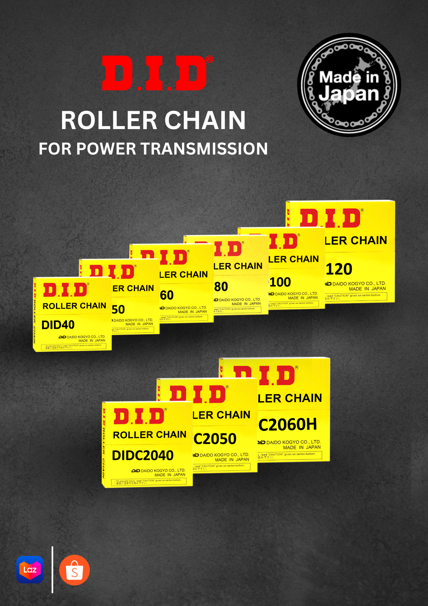 D.I.D INDUSTRIAL ROLLER CHAIN, NOW AVAILABLE! - D.I.D Philippines